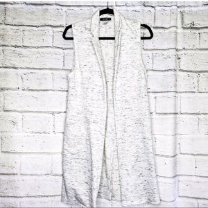Everere Allison Joy Long Gray Sleeveless Vest S